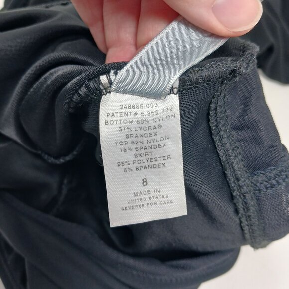 MagicSuit Celine Black Swimsuit Swim Dress Size 8 Ruched Shaping Pool Beach - Picture 10 of 16